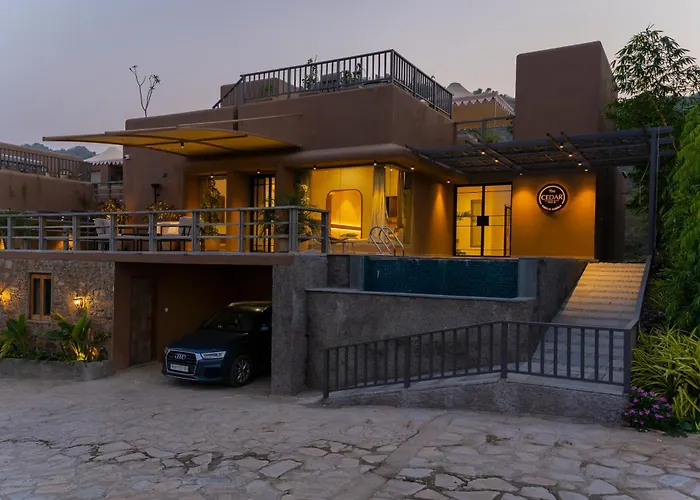 Saffronstays Moringa Valley - Cedar Villa Udaipur